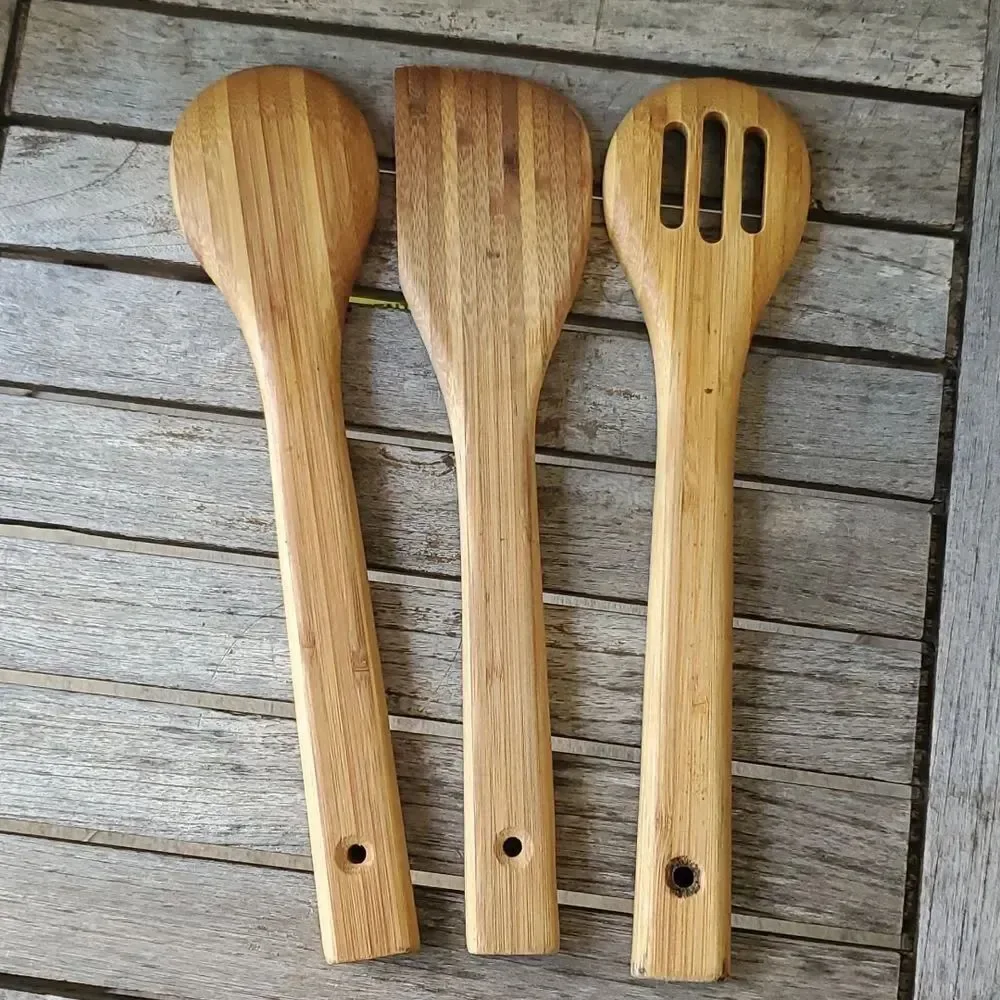 Bamboo Wooden Spoons and Spatula